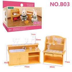 Enchanting Woodland Dollhouse Furniture Set - Miniature Bedroom & Bathroom Accessories (B03)
