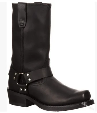 New oversized European and American men's boots Martin shoes men's boots high trend motorcycle shoes