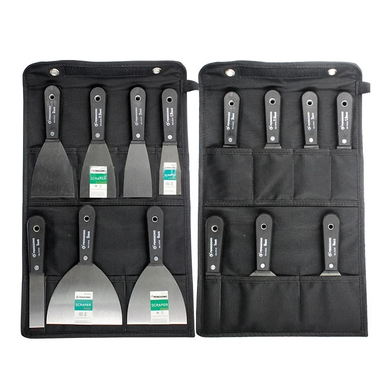 4/7pcs Putty Knife Set With Bag Putty Knife Painting Putty Knife Scraper Blade Putty Knives Tool Bag 1"1.5" 2" 2.5" 3" 4" 5" 2