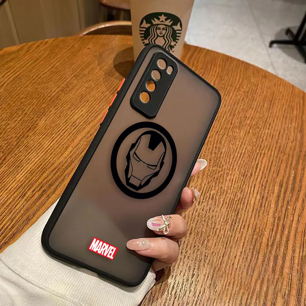 thumbnail image 1 of Matte Case for Huawei NOVA Y70 10 9 8SE 8 7SE 7I 7 5I 5 4 3I 4G 5G Case Funda Coque Capa Shell Cover Marvel Logo Lron Spider-Aan, 1 of 5