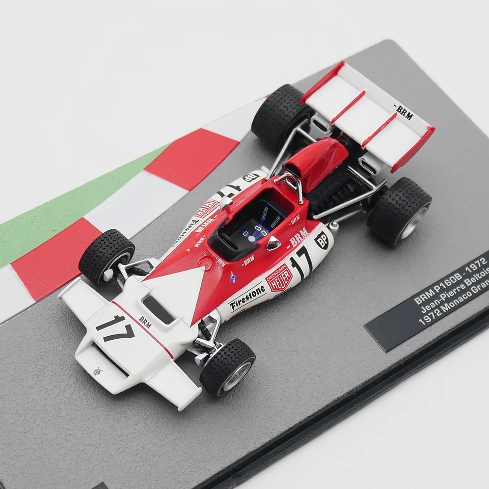Miniature IXO 1/24 – BRM P160B #17 Jean-Pierre Beltoise, Vainqueur Monaco 1972, Collection F1 Occasion !