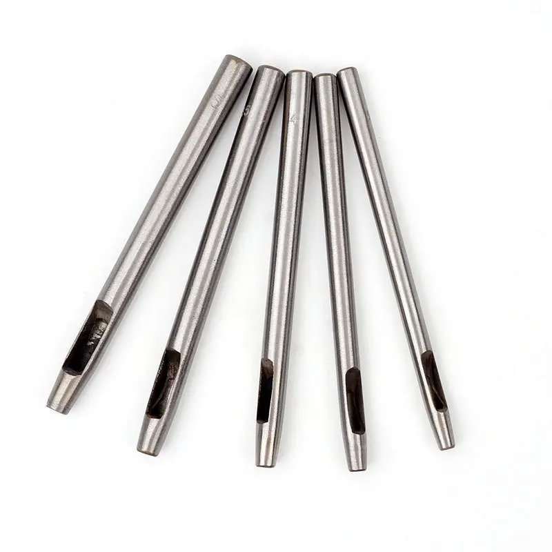45# Steel Hole Punch Tool Snap Button Rivets Punch Setter Hand Tool Steel Spike Studs 1piece Leather Craft Garment Shoes leather punch tool