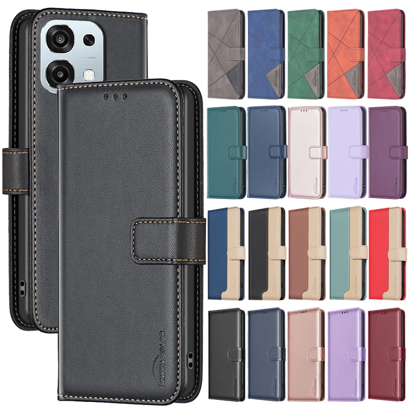 Leather Wallet Flip Phone Case - Stylish Protective Cover