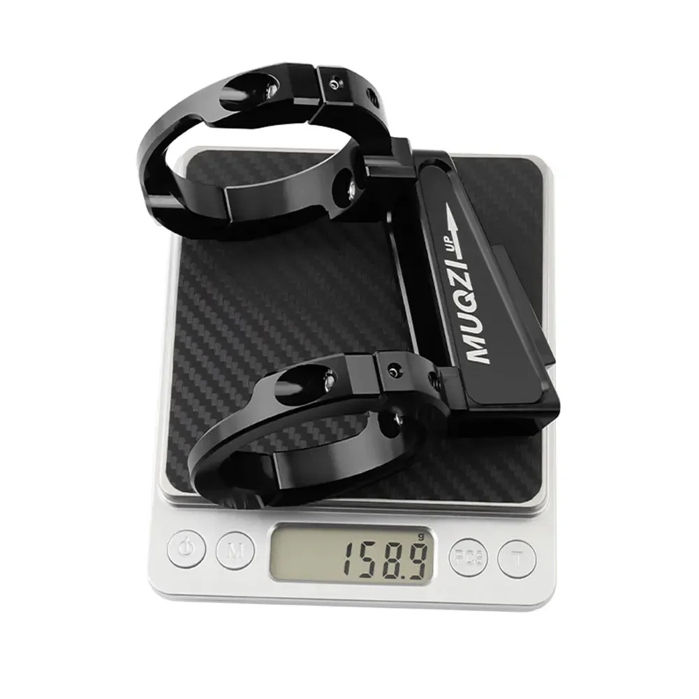 Aluminum Alloy Folding Bicycle Front Bag Carrier Mount Adapter Adjustable Clamp Ring Bike Front Shelf Mount Carrier for Brompton