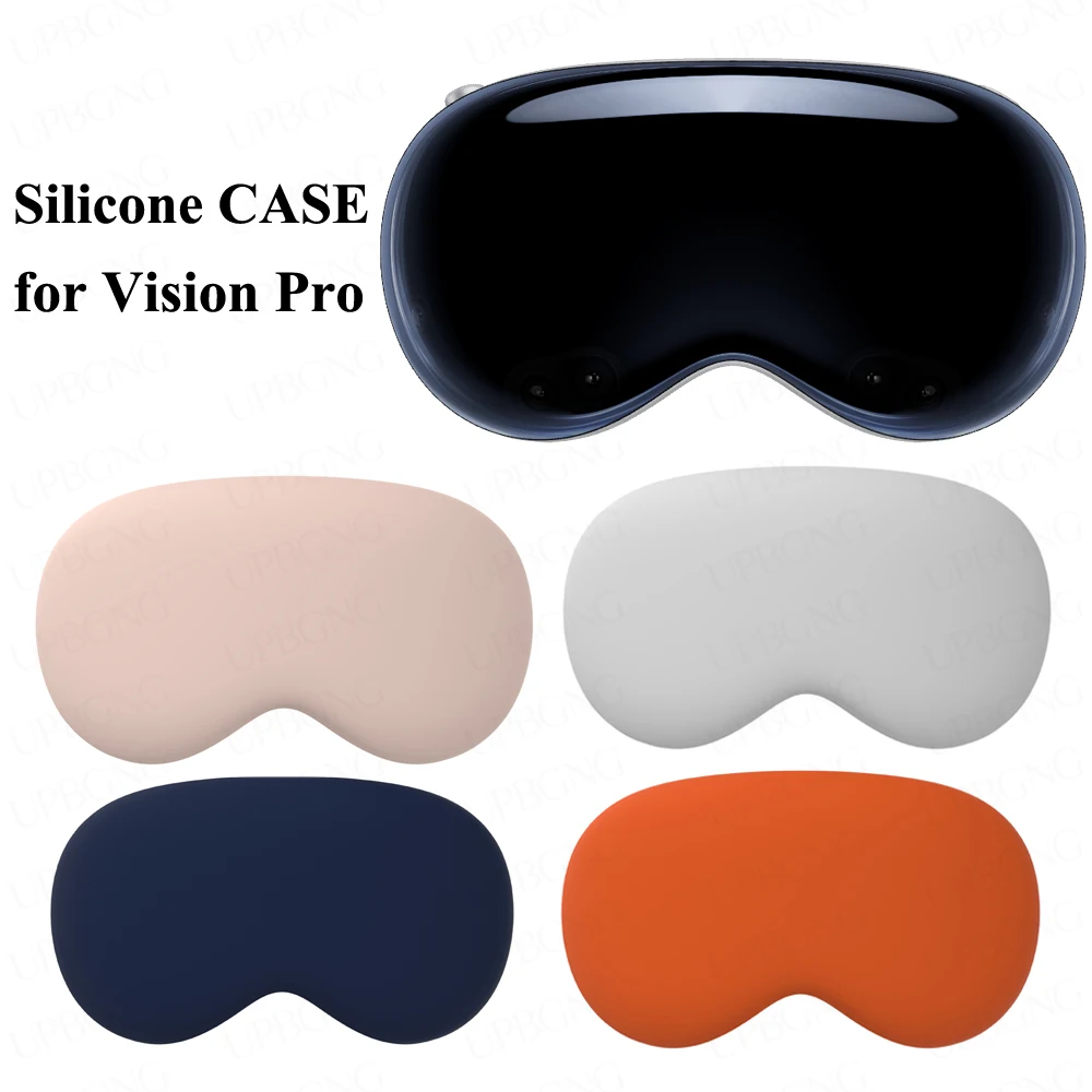 Custodia Protettiva In Silicone Per Apple Vision Pro Per Vision Pro Vr Headset Head Face Cover Eye Pad Accessori Vr