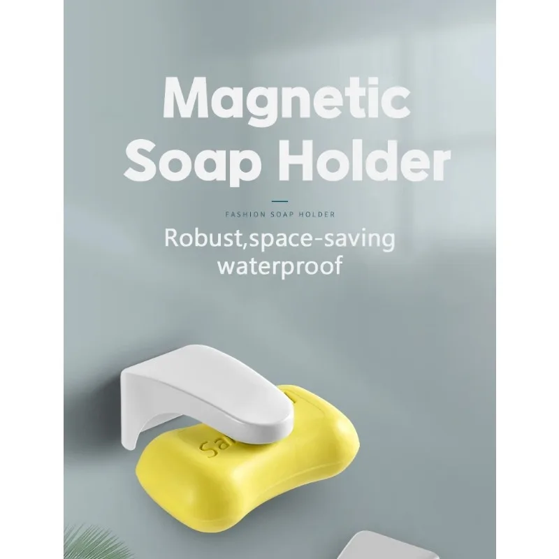 Magnetic Soap Holder Punch Free Soap Box 7