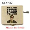 TV show The Office Fun Dwight Jim Pam figure print Wooden Music Box Music Theme Musical Box Birthday Gift To TV fans Friends 2