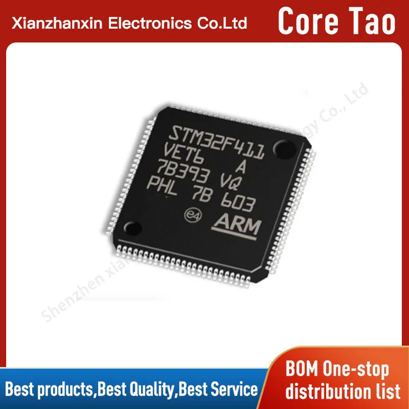 

1PCS/LOT STM32F411VET6 STM32F411 411VET6 LQFP100 Microcontroller chips in stock