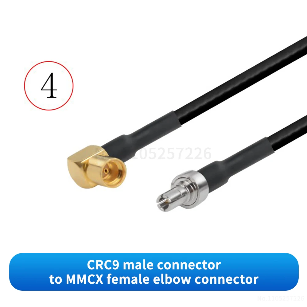 (1 Stück) CRC9 auf MMCX Stecker/Buchse Adapter (RG316 schwarzes RF-Adapterkabel) CRC9 auf MMCX Verlängerungskabel – Detail 5