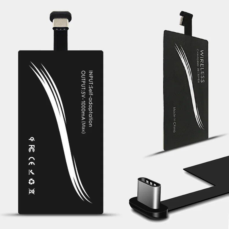 Ricevitore Di Ricarica Wireless Di Tipo C Adattatore Di Ricarica Wireless Tipo C Supporto Lightning Wireless Per Ricarica Wireless Del Telefono Androi
