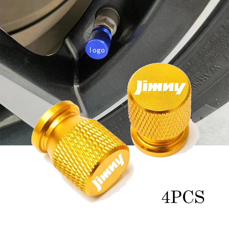 For Suzuki jimny Car styling Car Wheel Tire Valve car Caps Tyre Stem Covers Airdust Waterproof Auto Accessories 4Pcs