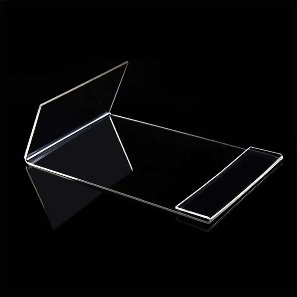 10pcs Acrylic Transparent Card Holder Stand Desk Sign Label Frame Display Paper Card Holders A6 1.3mm Price Label Holder Stand