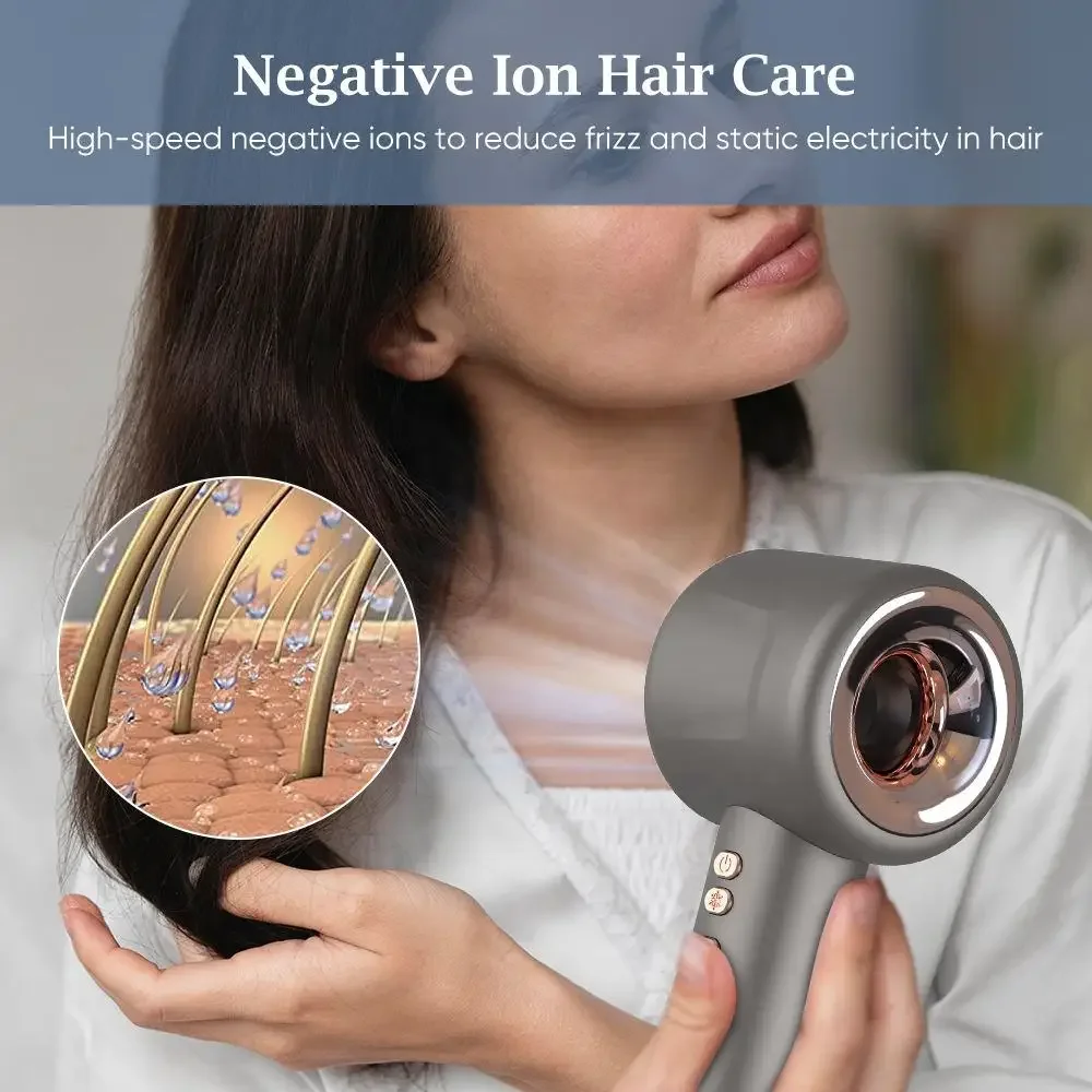 Professional 1600w Super Hair Dryer Personal Care Styling Negative Ion Salon Tool Constant Anion Electric Leafless
