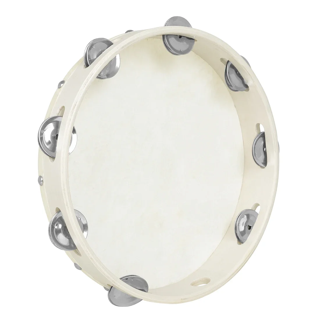 IRIN Orff Tambourine 10 Inch Sheepskin Handbell Drum Children's Musical Instruments Tambourine For Kids Enlightenment Education