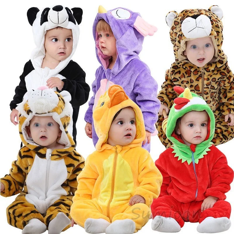 

Anime Baby Clothes Romper Onesie Unicorn Duck Panda Soft Warm Ropa De Bebe Baby Jumpsuits Rompers Newborn Kids 0-2Y Costume