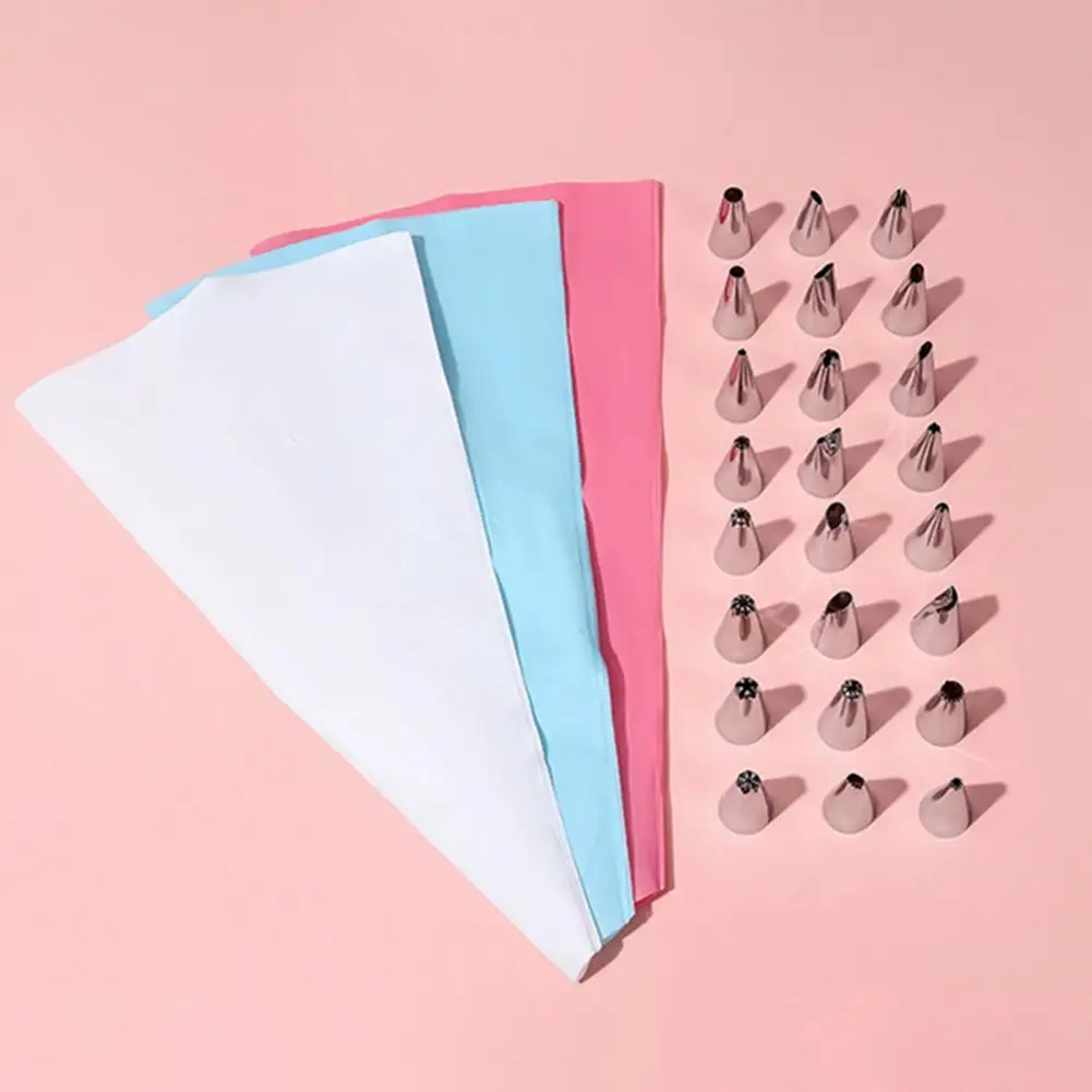 

Cake Decorating Tips Cake Decorating Tool Set with Unique Piping Bags Nozzles Flower Mouth Combination for Home Kitchen for Cake