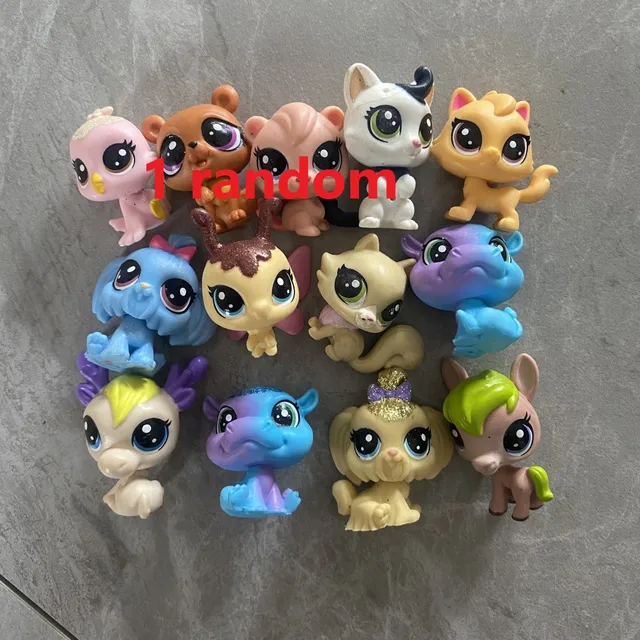Rare littlest pet shop lps toys dog collection cute littlest sausage old original animal figure kids Christmas gifts 1 random