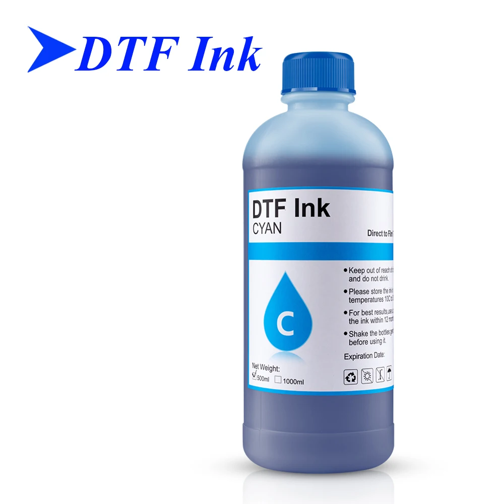500ML DTF INK 5 color available For DTF Ink For Epson L1800 L800 L805 I3200 modified printer Direct Transfer Film PET Film direct to transfer film ink