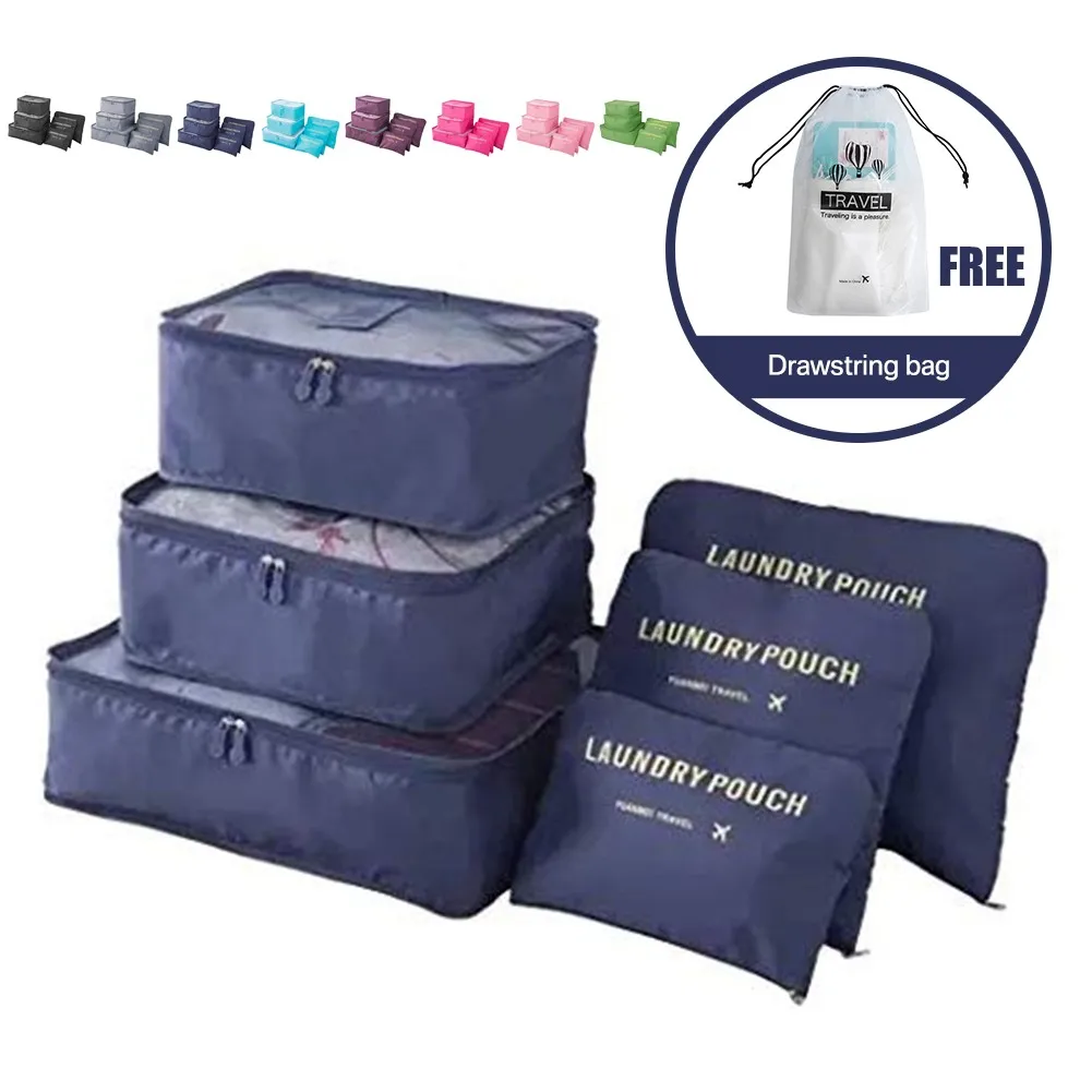 Organisateurs De Valise Colorful Life (Set De 9, Beige