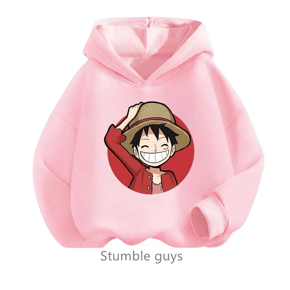 thumbnail image 1 of Sudadera con capucha de Anime One Pieces, ropa para niños, ropa para primavera y otoño para niñas, sudadera con dibujos animados de Luffy Zoro, traje para adolescentes, camisetas con capucha de Sonic, 1 of 5