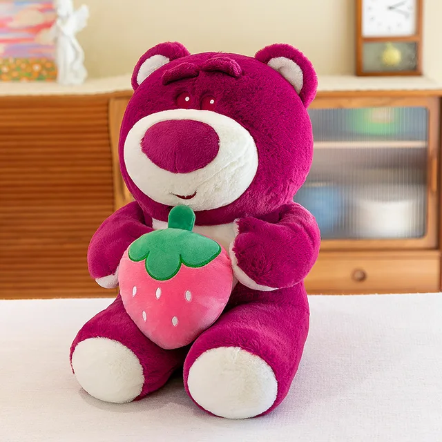 Toy Story Disney Cute Plush Toys Red Pink Villain Lotso Huggin Bear Stuffed Plushie Doll Super Soft Pillow Birthday Gifts Kids