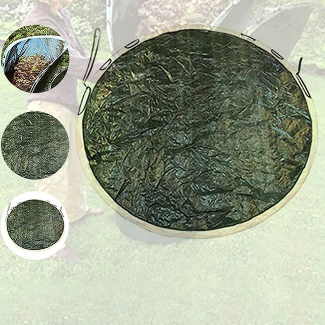 Nagy Kapacitású Nagyteljesítményű Kerti Hulladékzsák Zöld Összecsukható Poros Levél Tároló Kert Kerek Levélgyűjtő Szemetes Ártalmatlanító Táska - Image 6