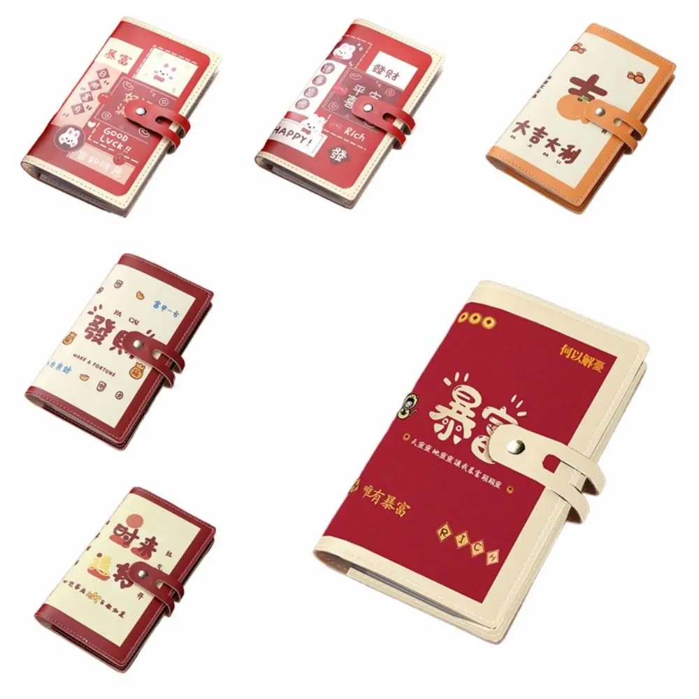 Pu Leather Money Savings Challenges Portable Waterproof Budgeting Planner Book Tear Resistant Storage Card Holder New Year Gifts