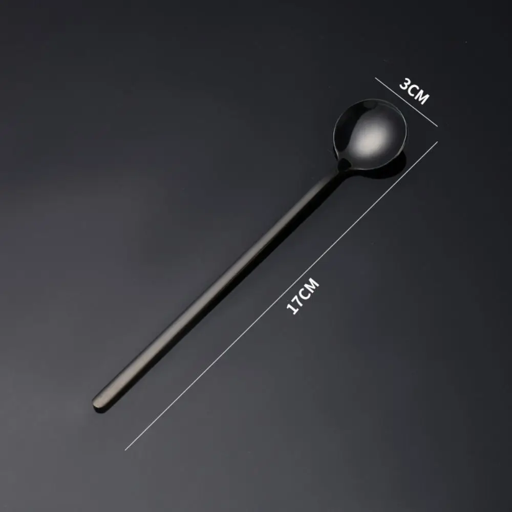 Description Picture 3 of itemLong Handle Coffee Spoon Stainless Steel Tea Dessert Spoon Stirring Spoon Juice Tea Spoons Ice Cream Scoop Cutlery Kitchen Tools