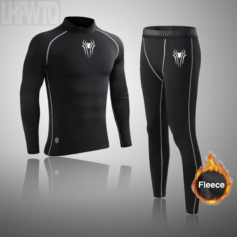 Men&rsquo;s Ski Thermal Underwear Underpants Kit Sports Compression Gym Clothing Tracksuit For Men Fitness Joggers Base Layer Set thermal underwear set thermal underwear