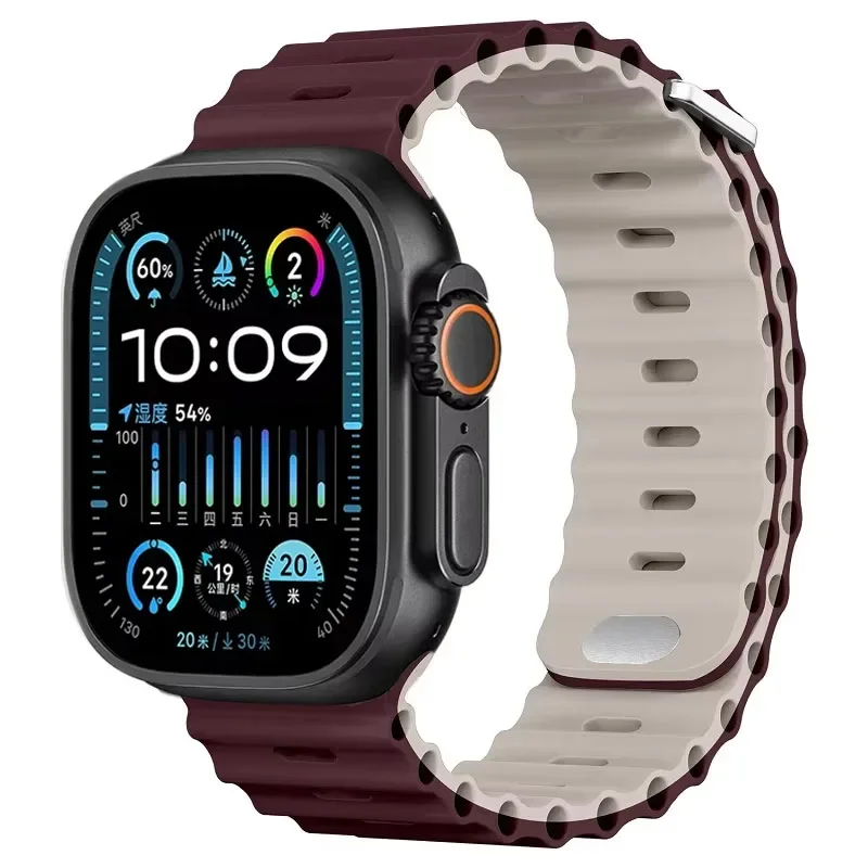 Ocean Soft Silicone Strap - Comfortable Watch Band in Multiple Sizes