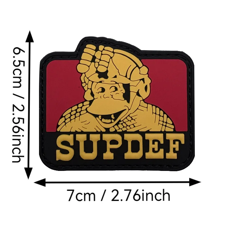 SUPDEF Taktisches Gorilla-Nachtsichtgerät, Moralabzeichen, PVC-Klettverschluss für Kleidung, Rucksack, Aufkleber, Militär-Armee-Emblem – Detail 2