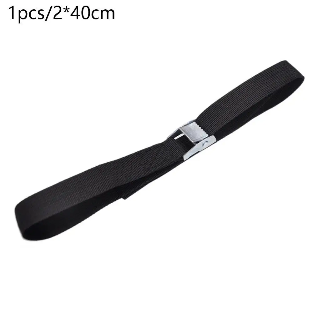 Heavy-Duty Black Ratchet Tie-Down Strap for Secure Cargo Transportation