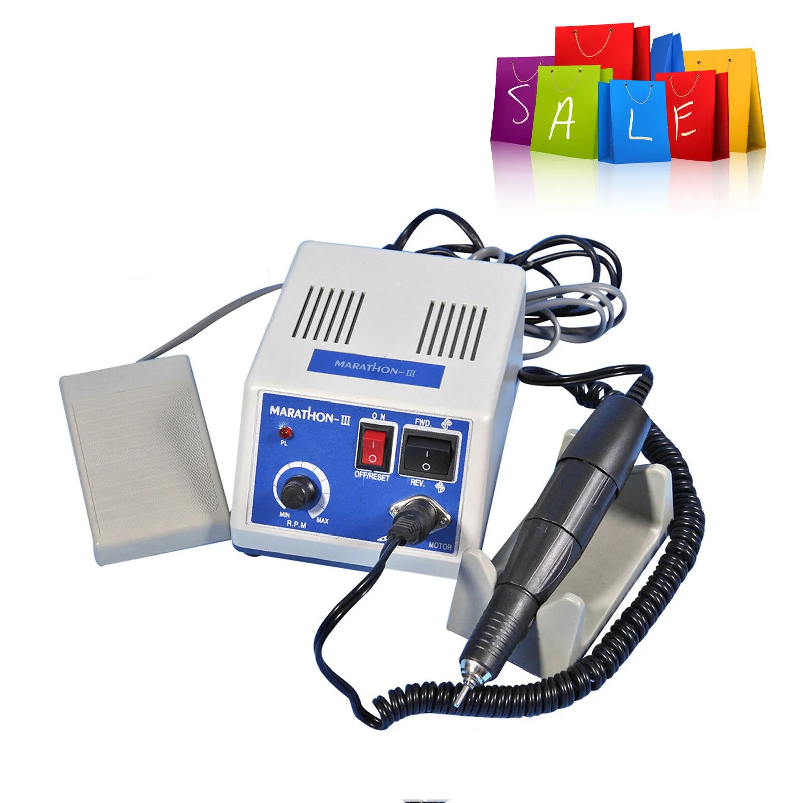 Dental Lab Marathon Micromotore Elettrico Lucidante Unità Motore N3 Macchina + 35000 Rpm Manipolo 110V/220V