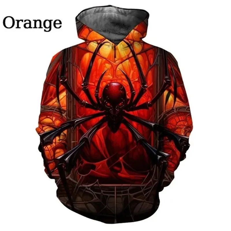 thumbnail image 1 of Nueva llegada Sudadera con capucha con estampado 3D de araña para hombre, sudaderas casuales con personalidad, sudaderas con capucha de estilo hip hop para hombre, 1 of 5