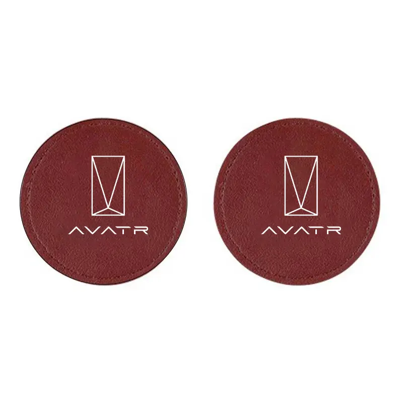 2Pcs Car Coaster Mats Water Cup Bottle Anti-slip Pads with For Changan AVATR 11 12 Car Accessories