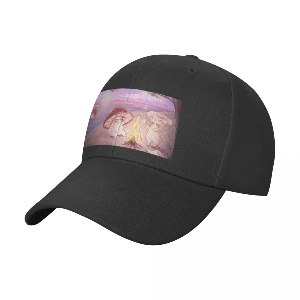 

Mushroom friends at sunset beachCap Baseball Cap Hip Hop beach hat Golf Wear Men Women's