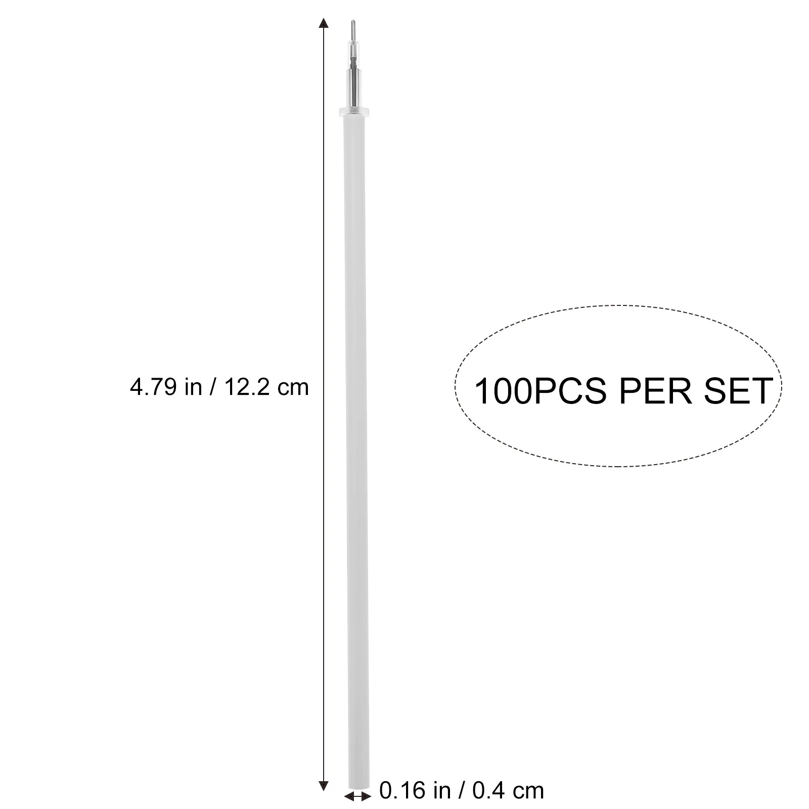 100pcs 0.5Mm Ink Replacement Pen Refill Supplies 0.5Mm Replacement For Gel Pens Refills Pensink Refills