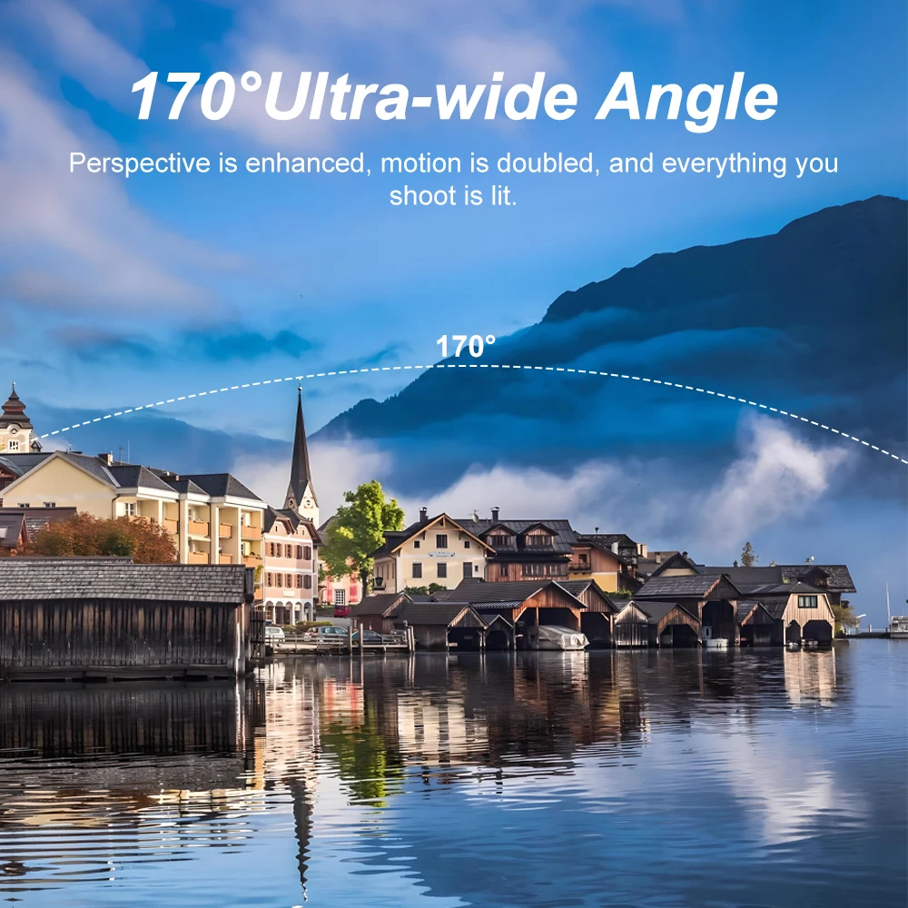 Ourlife 4K Action Camera Ultra HD 16MP WiFi 2.0 inch Screen 170D DVR Webcam Underwater 30M Helmet Video Recording Sport Camera