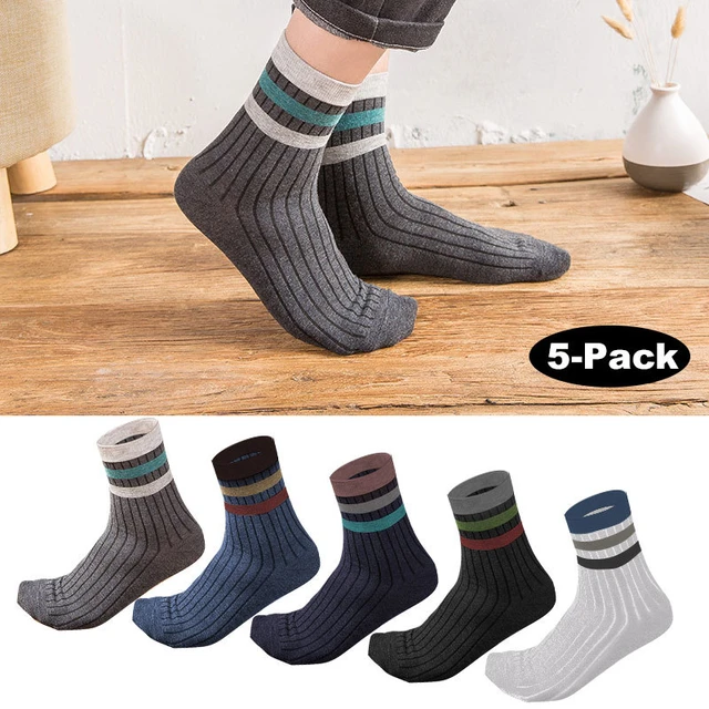 Mens Socks, Ultra Thin Breathable Cotton Mens Dress Socks (5 pack), Super  Soft and Lightweight Socks for Men