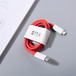 High - Power OnePlus 160W SuperVOOC Fast Charging Adapter with Dual Type - C Cable - Only 12A Cable (White)