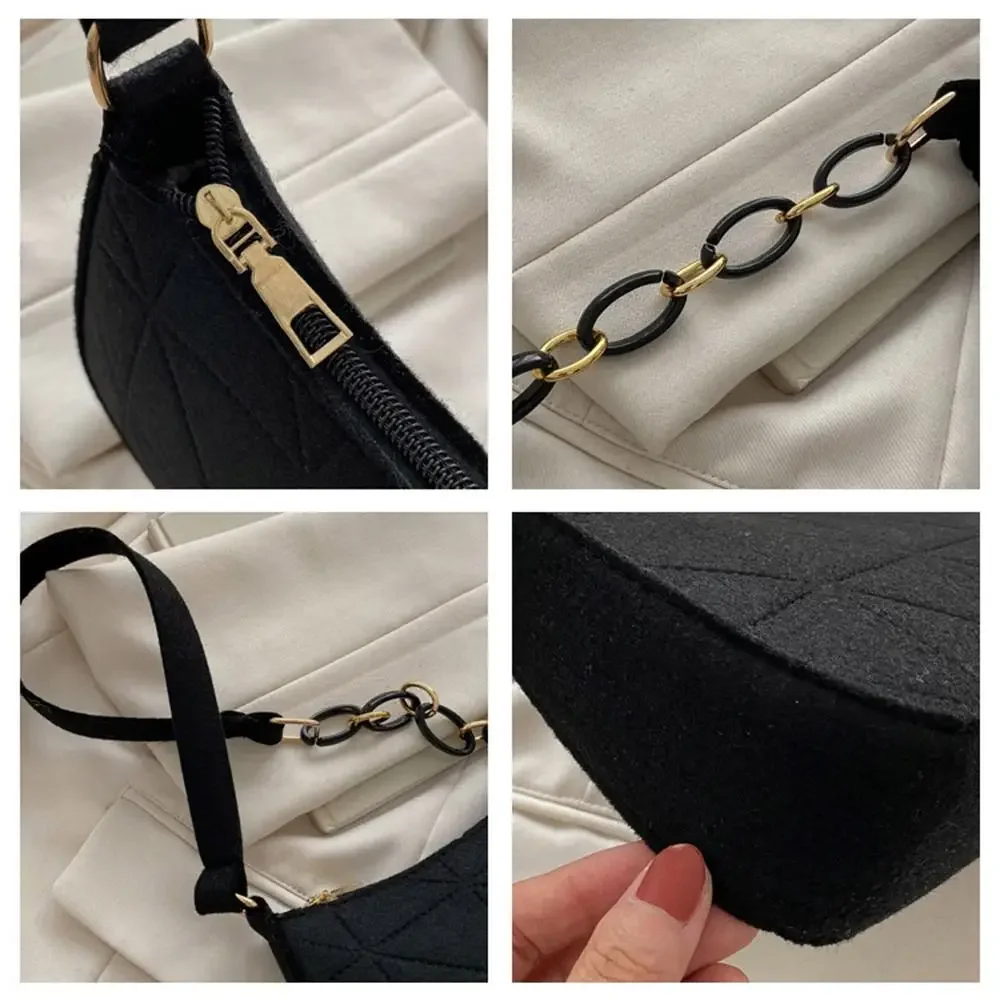 Retro Style Mini Tote Bag, Lightweight Shoulder Bag for Women & Girls, Solid Color Clutch Purse, Fashion Underarm Bag Gift