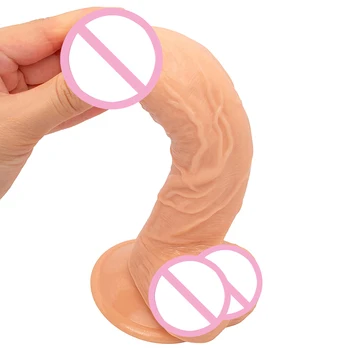 Realistic Huge Dildos Soft Skin Feeling Big Penis with Suction Cup Thick Phallus Large Dick Sex Toys for Women Masturbation 5