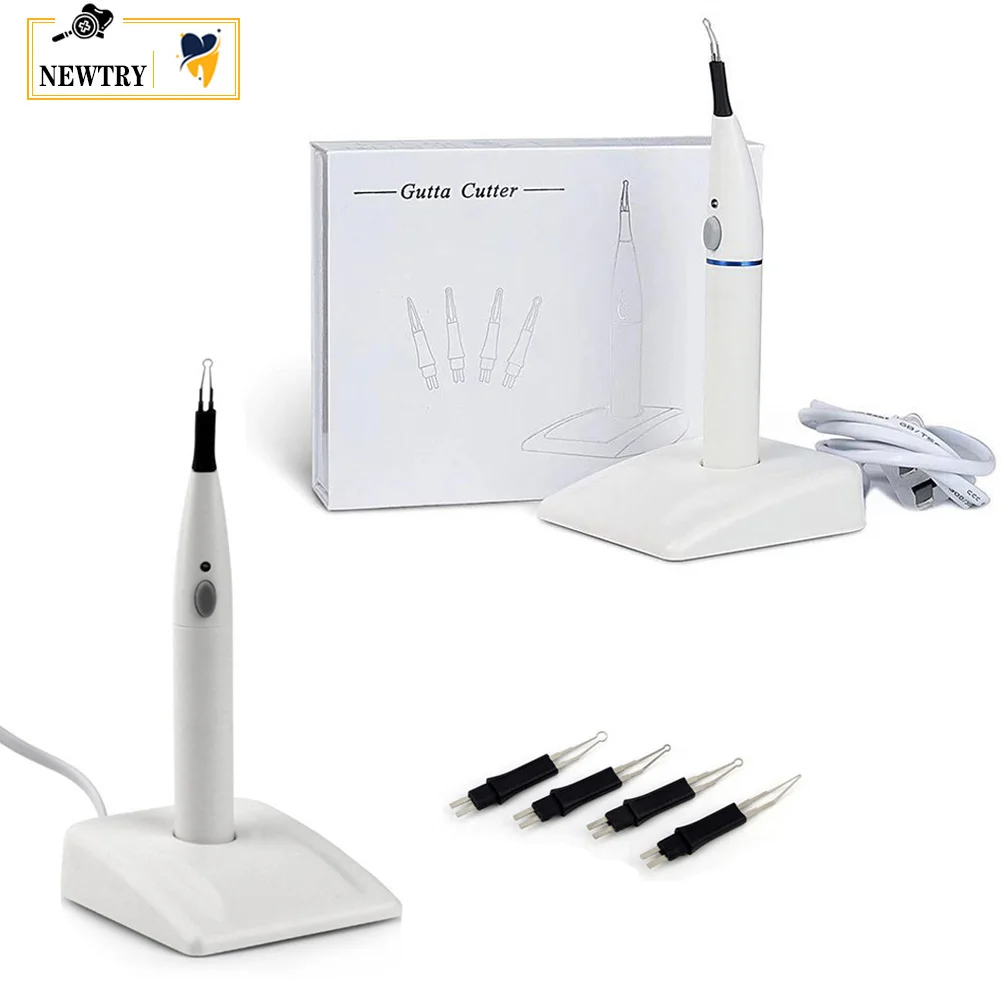 Wireless Dental Lab Endo Gutta Percha Cutter Tooth Gum Dissolved Breaker Cutta + 4/8 Heating Tips Root Canal Therapy Equipment