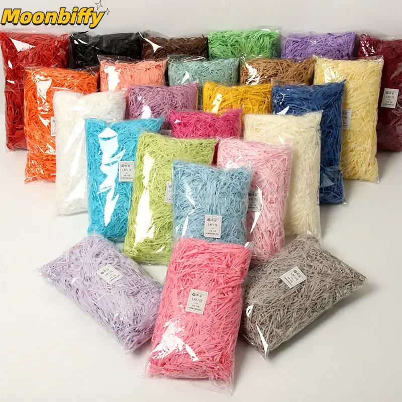 Multicolored Shredded Crinkle Paper Strands Shredded Crinkle Confetti DIY Gift Box Filling Party Wedding Decor Gift Bag Candy