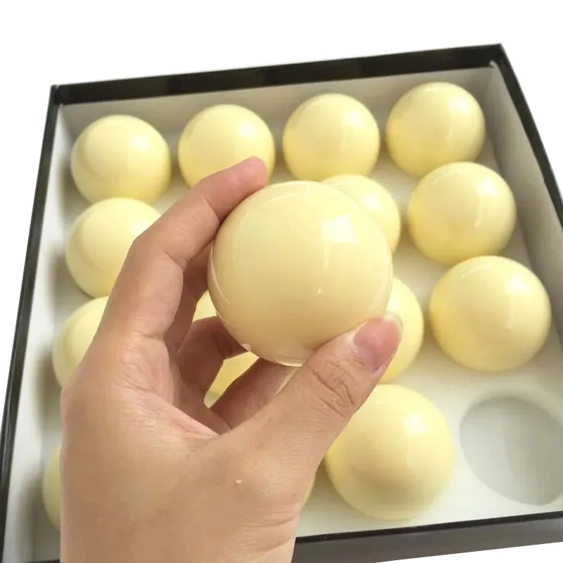 16pcs/set 54mm Resin Magnetic White Ball for Coin Billiard Table Billiards Pool Magnetic Balls High Quality balls