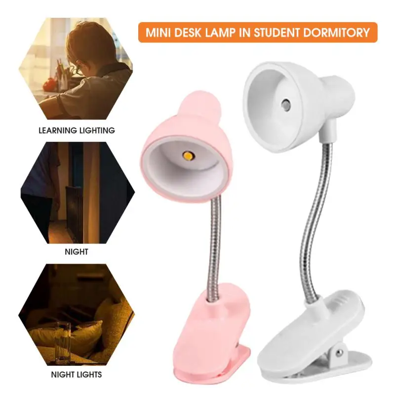 Book Light Creative Small Book Lamp Bedroom Small Night Lamp Mini Book Clip Warm Light Eye Protection Table Non-Plug-in Quilt Lam