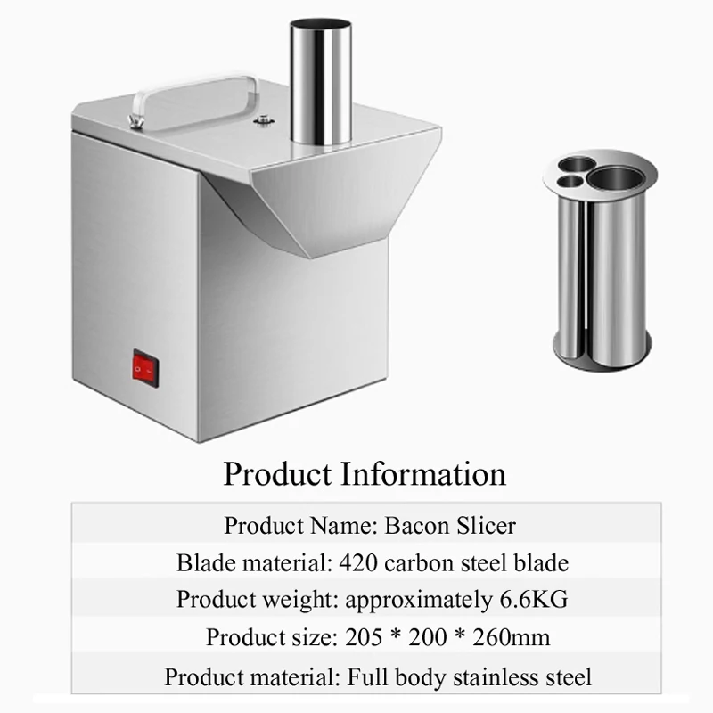 PBOBP Automatic Electric Sausage Slicer Small Machine Commercial Vegetable Cutter Cucumber Ham Sausage Slicer Slicing Machine 2