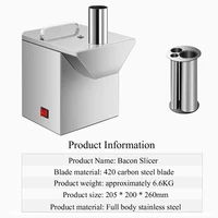 PBOBP Automatic Electric Sausage Slicer Small Machine Commercial Vegetable Cutter Cucumber Ham Sausage Slicer Slicing Machine 2