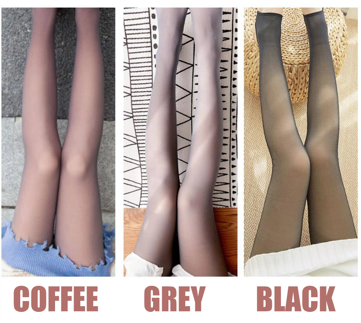 Description Picture 3 of item80g Women's Pantyhose Fake Translucent Tights Stretchy High Waist Thermal Leggings Female Autumn Winter Stockings Y2k Sexy Style