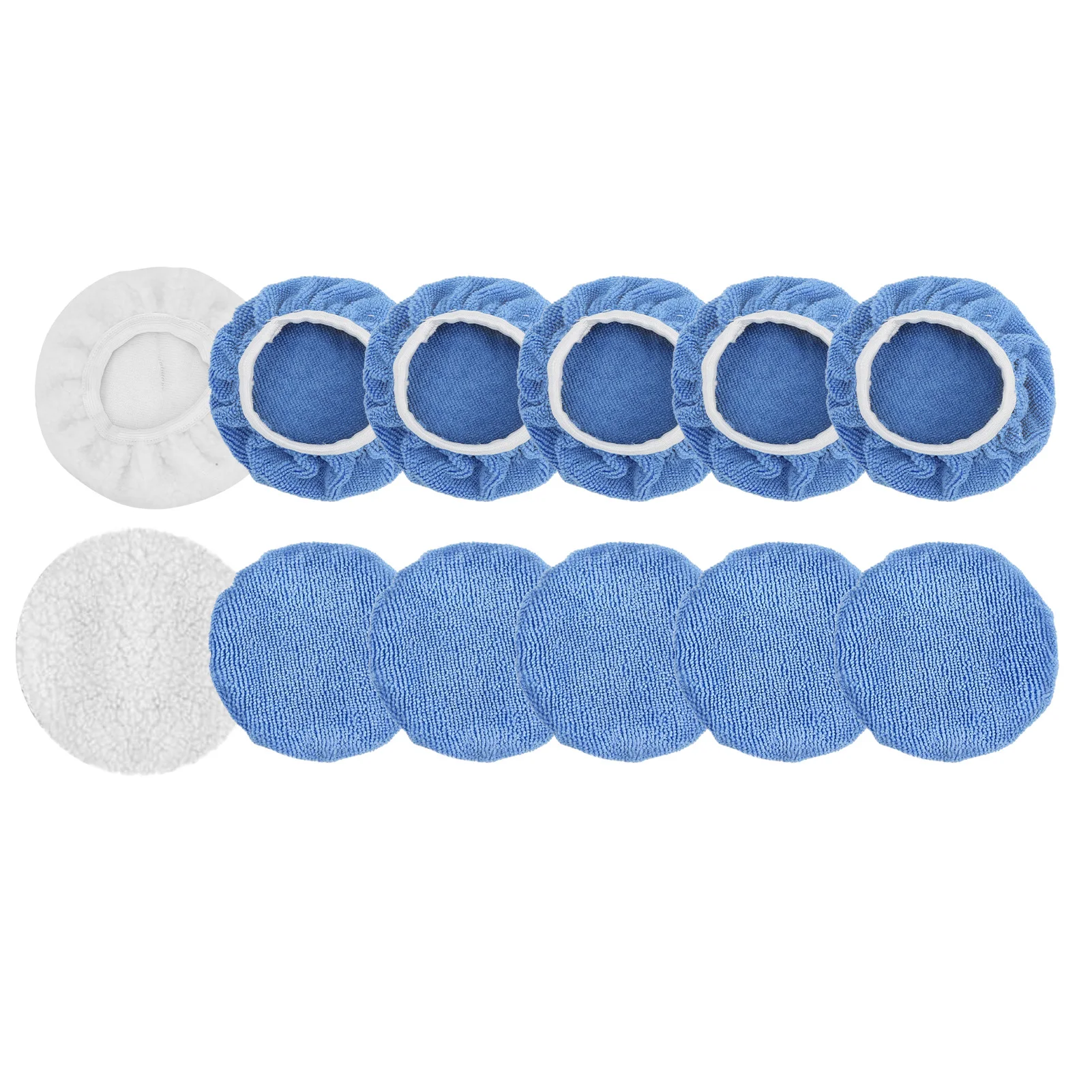 Polishing Buffing Pads 12 Packs Car Polisher Bonnet Set for Truck Motorcycle Boat for 5-6in Polishers car polisher